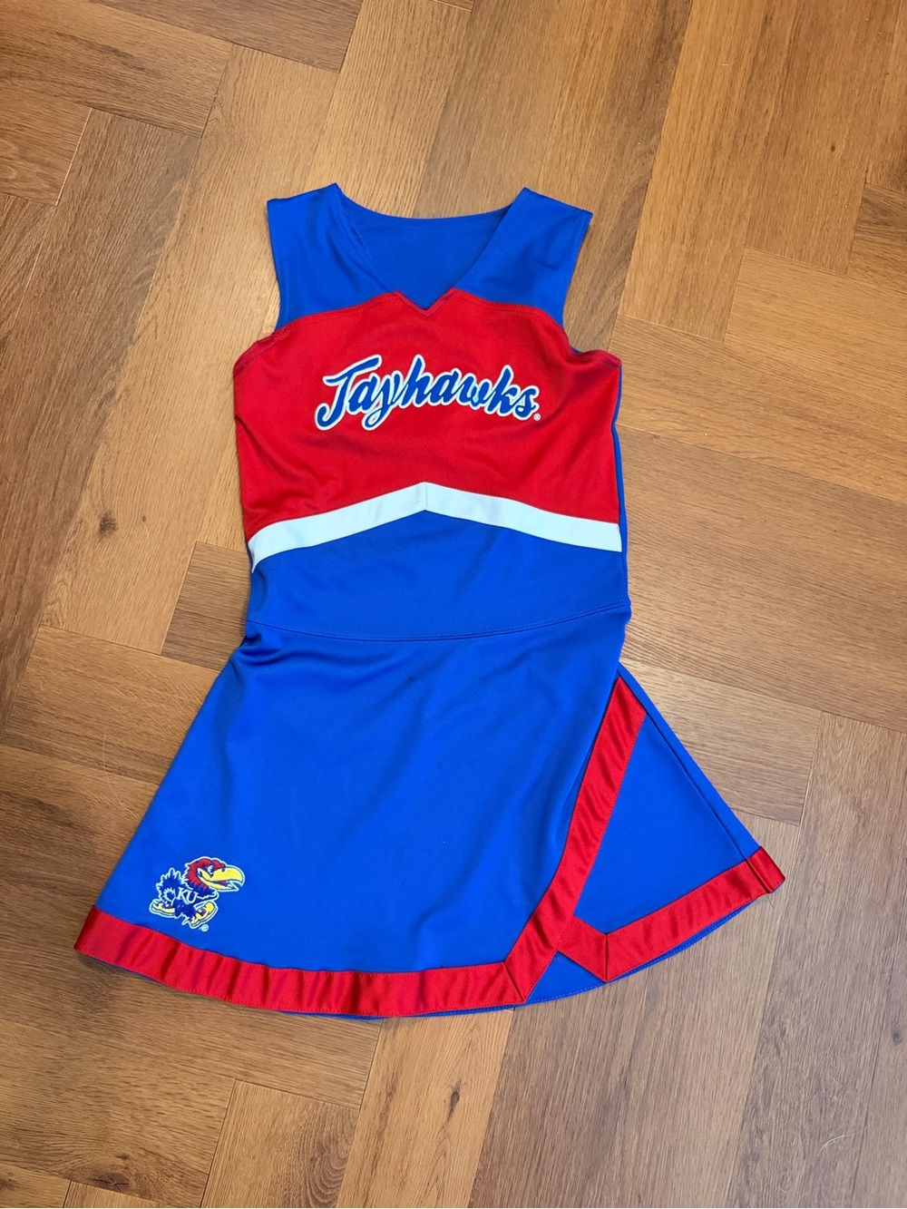 Kansas Jayhawks Gen2Cheerleader Dress KU Blue Red NCAA